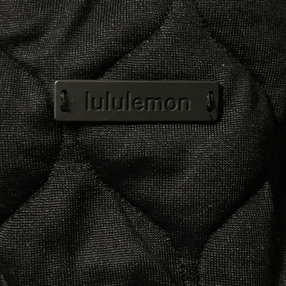 Lululemon Quilted Bomber Cropped Black Jacket Size 10 - Picture 13 of 14